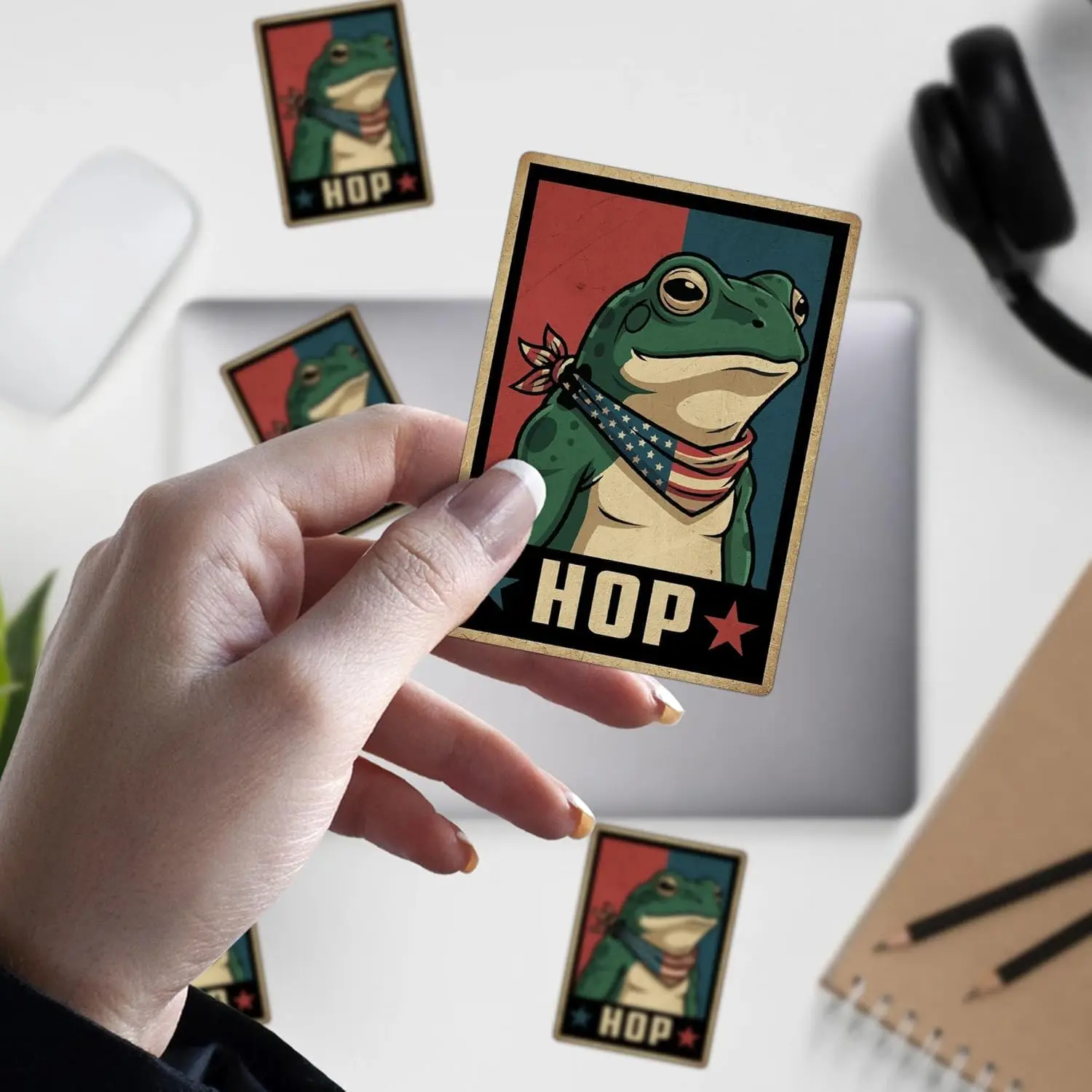 

3 шт., наклейка с лягушкой-хопом, протест, устойчивость к мем, политическая гуморная наклейка, водостойкая наклейка, водостойкая наклейка