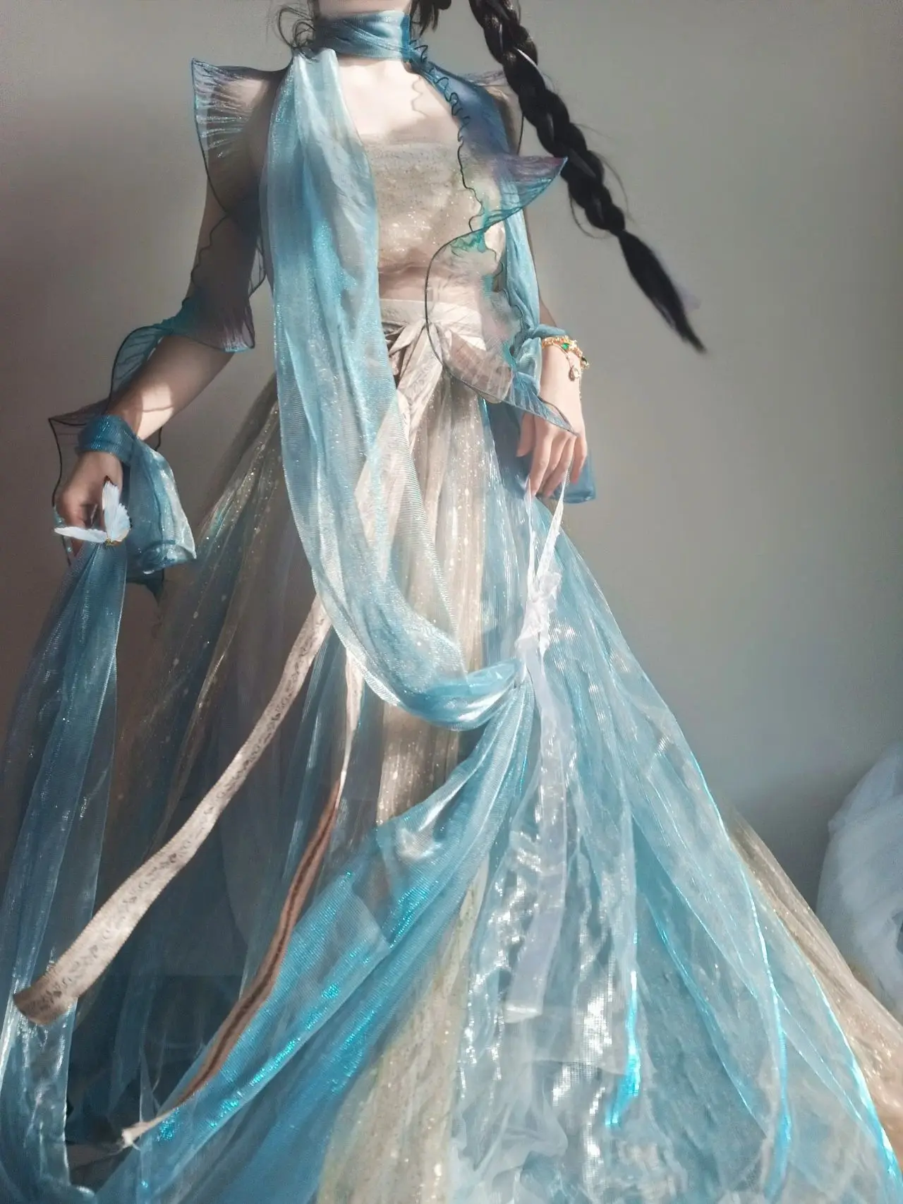 Hanfu Han Amélioré Désert Bleu, Conte de Dégradation