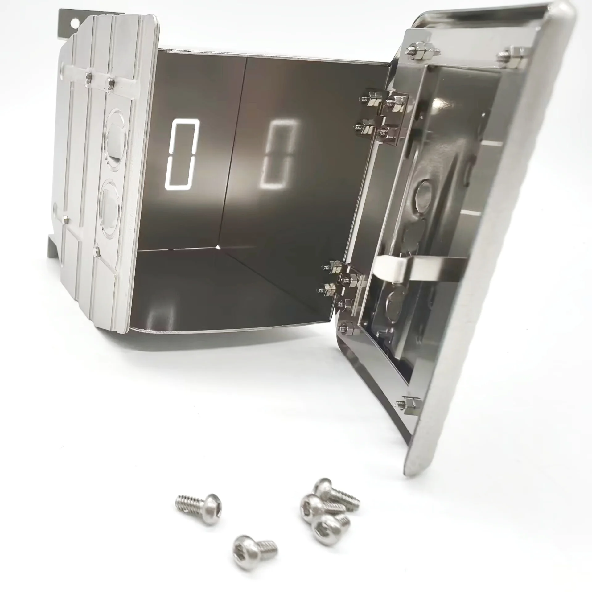 RC 1/14 Simulation Metal Stainless Steel Exhaust Box for Tamiya Regal Truck Toy Model  DIY Parts