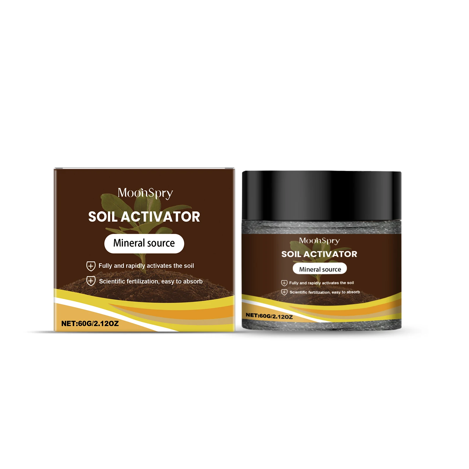Moonspry Soil Activator Soil Loosening Agent Nutrient for Preventing Hardening Promote Rooting Garden Fruits Vegetables Plants