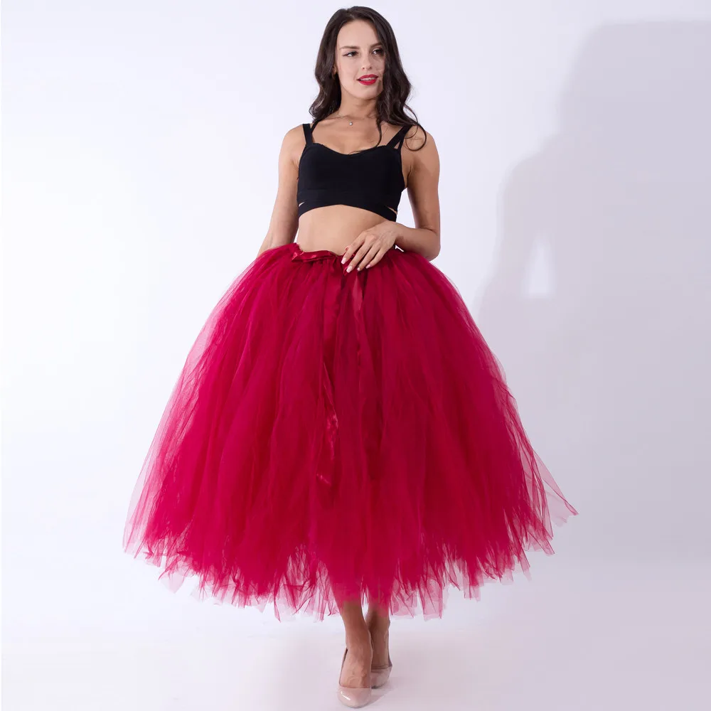 

Women'S Carnival Tutu Tulle Skirts Classic Trendy Mardi Gras Day Solid Color Gauze Pettiskirts Festive Dance Party Bubble Skirt