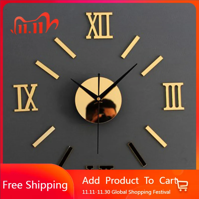 

Nordic Design Wall Clocks Living Room Luxury Interior Korean Wall Watch Aesthetic Creative Orologio Da Parete Home Decoration