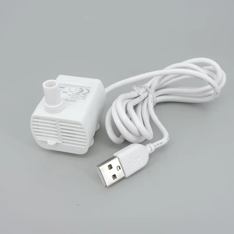 white black USB Water Pump 5V Ultra-quiet Brushless Submersible Fountain Aquarium Submersible Circulating for fish tank Pet tool