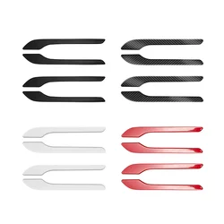 For Tesla Model 3 Model Y 2023 Car Door Handle Wrap Decoration Stickers 4 Pieces ABS Plastic Modification Handle Cover Kit