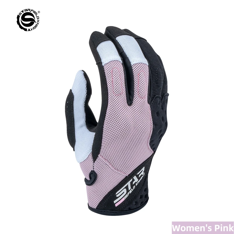 

Star Field Knight Motorcycle Gloves Summer Breathable Women's Riding Gears Non-slip Wear-resistant Cushioning Joint Protection