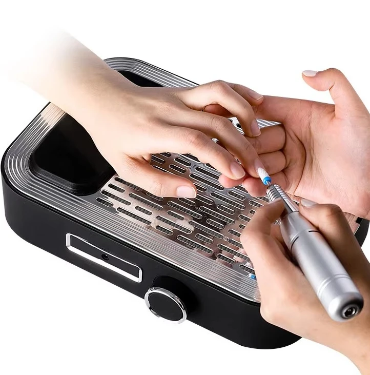 Professional 80W Rechargeable 2 in 1 Multifunctional Nail Vacuum Cleaner Nail Dust Collector