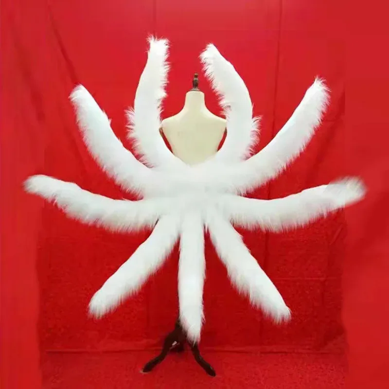 NewLOL روح زهر أهري تأثيري ذيول مثير الثعلب تسعة الذيل ترقية تحويل نموذج أفخم الذيل 85 سنتيمتر اكسسوارات الدعامة للنساء #4