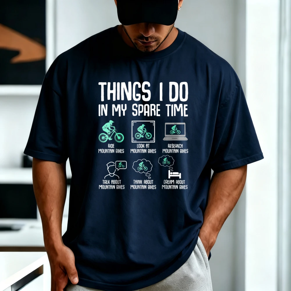 Things I Do In My Spare Time Mountain Bike MTB Bicycle T-Shirt