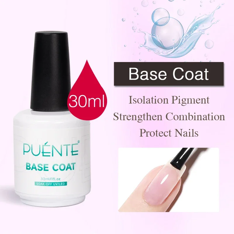 PUENTE 30Ml Ace Gel 9 Trong 1 Keo Dán Móng Gel Ba Lan Lớp Đế Không Lau Top Coat matt Top Phối Chức Năng UV Gel Ngâm Tắt Móng Véc Ni