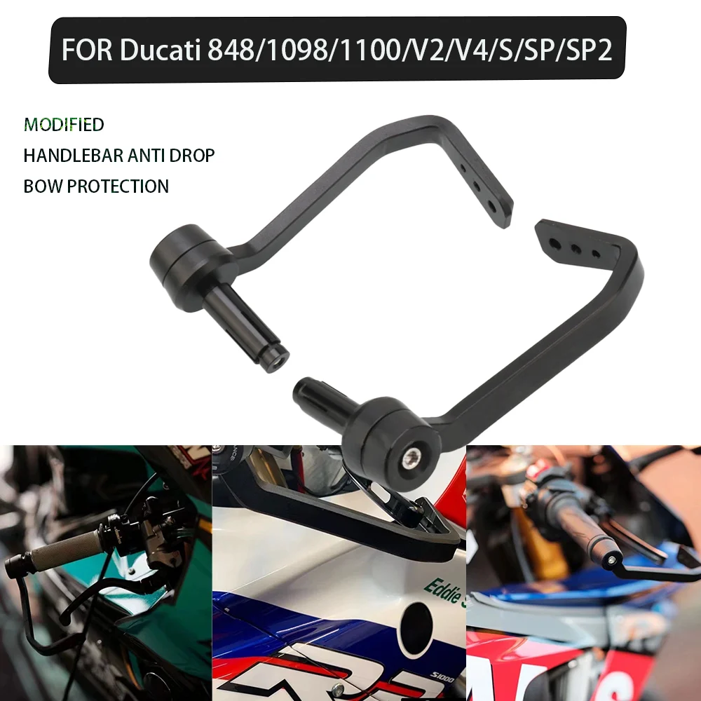 

Motorcycle Grip Handlebar Brake Clutch Lever Guard Protector for Ducati Streetfighter 848 1098 1100 V2 V4 S/SP/SP2