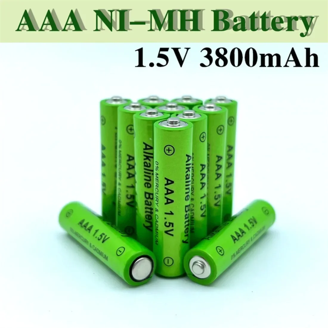 High Capacity 3800mAh 1.5V AAA NI-MH Battery AAA Cell For Toys Mice Clocks Household Electronics