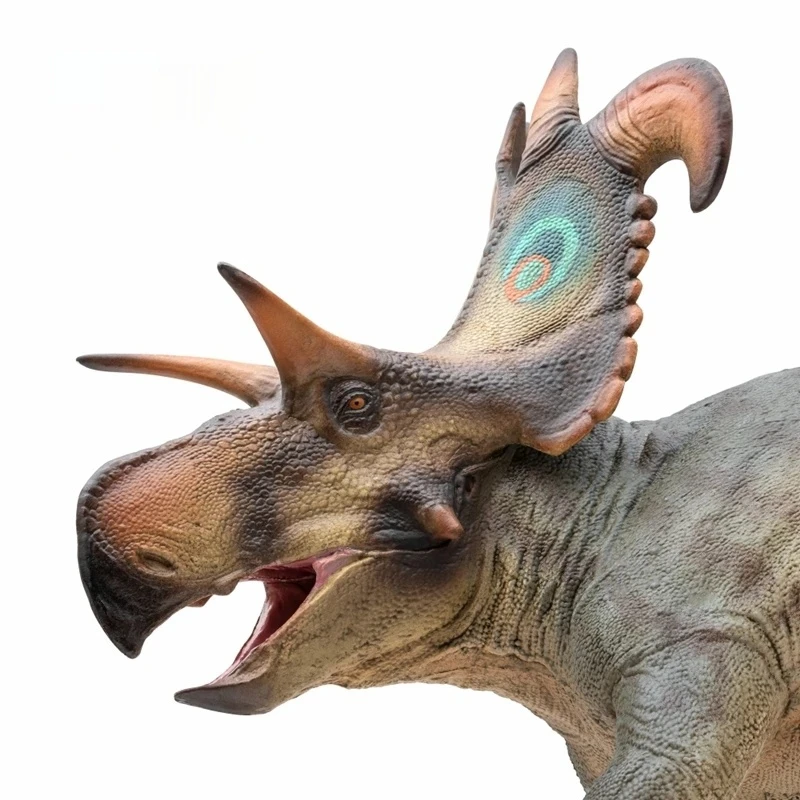 Roki Gehoornde Dinosaurus Frederik Koning Metgezel Action Figure Speelgoed Kind Groeigrafiek Desktop Decoratie Vakantiecadeau Collectible