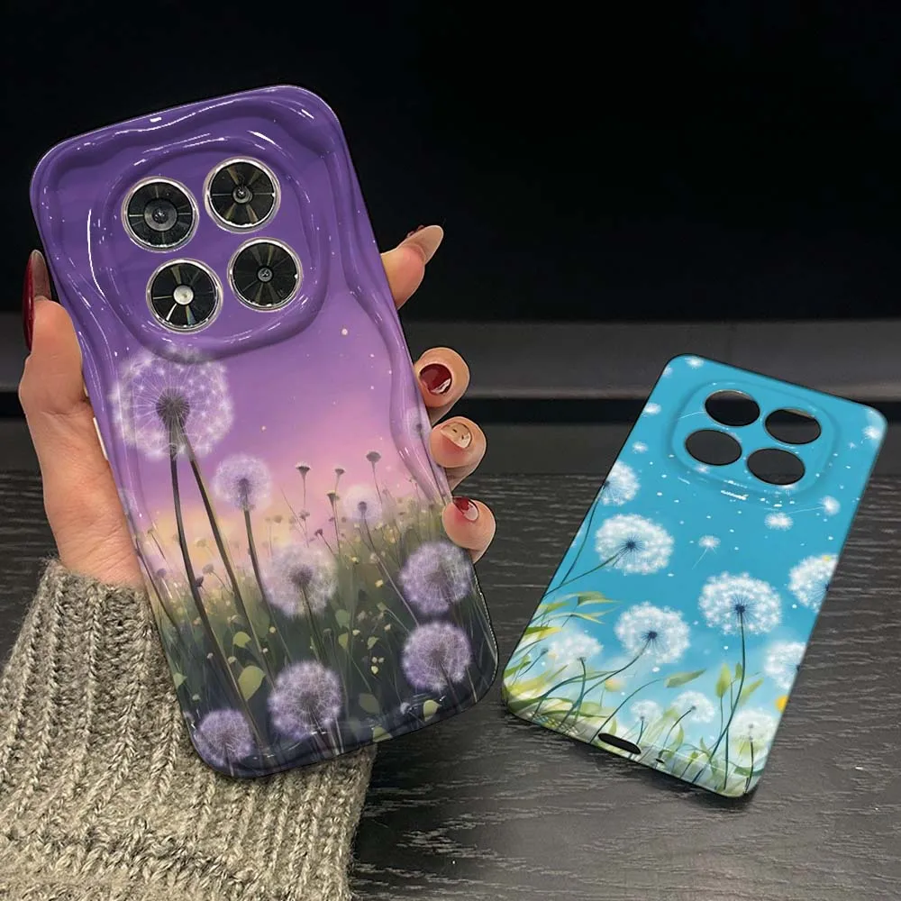 

Purple Dandelion Field Phone Case For Redmi 9i 9A 9AT 11A 12C 13C 13R 14C 14R K40 K70E Pro Plus Wave Oil Film