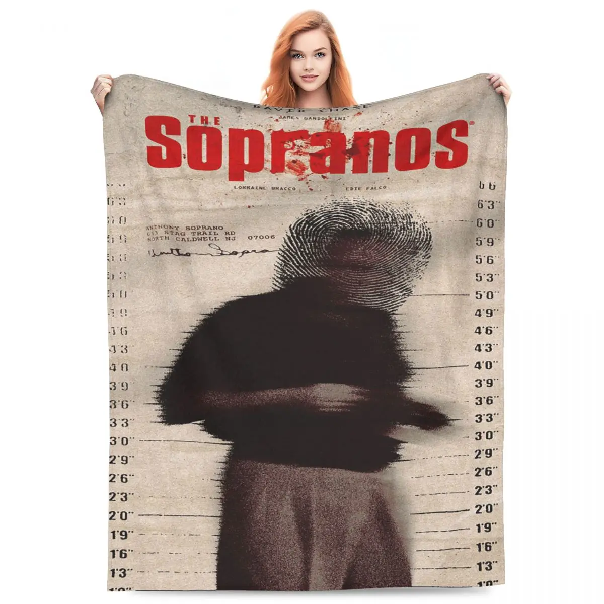 The Sopranos Family Blanket Flannel Sofa Throw Blanket Super Soft for Couch Bedding Office Throws Bedspread Quilt