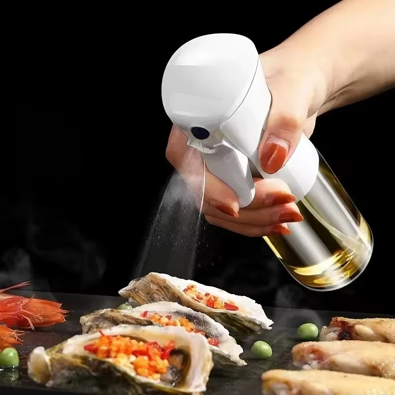 1PC Food Grade Reusable Olive Oil Spray Bottle Kitchen Oil Vinegar Sprayer Cooking Mist Dispenser for Healthy Cooking