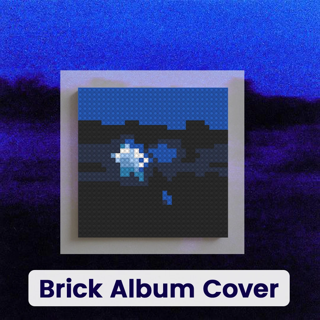

Daniel Caesar NEVER ENOUGH Album Cover Pixel Art Building Blocks R&B Soul Music Home Wall Hanging Decor Gift