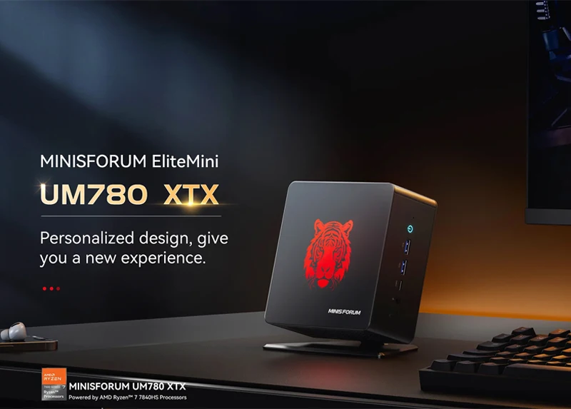 كمبيوتر MINISFORUM-Gamer ، كمبيوتر مكتبي ، UM790 ، UM780 Pro ، XTX ، AMD Ryzen 9 7940HS ، 7 7840HS ، 2 x dddr5 ، Mini MHz ، 2 x PCIE4.0 ، Win11 ، WiFi6