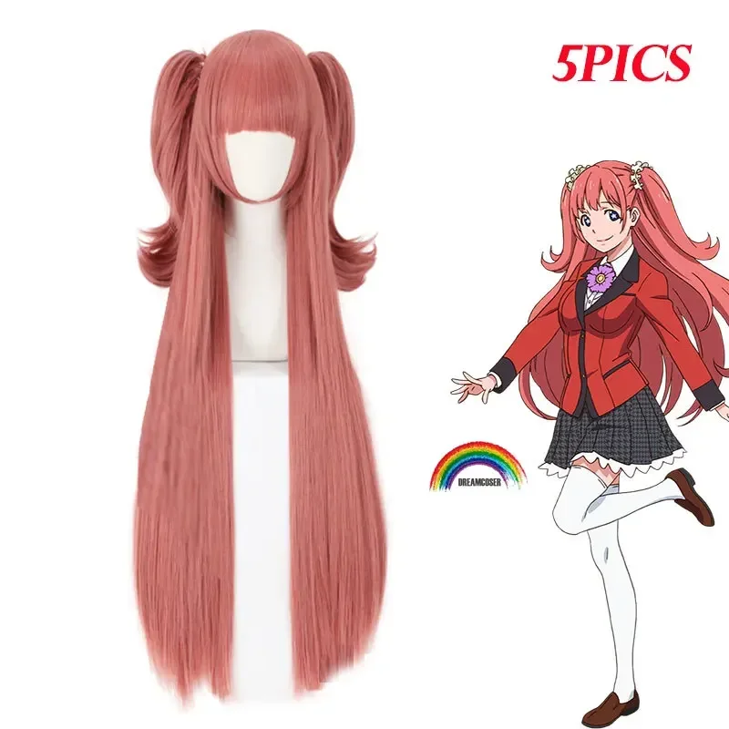Kostum Cosplay Anime Kakegurui jaami Yumeko, kostum seragam sekolah SMA Jepang, pakaian wanita wig MN3