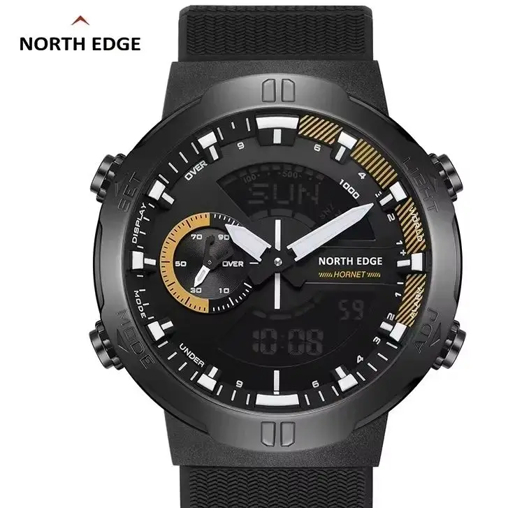 

NORTH EDGE 2022 HORNET мужские цифровые часы для бега и езды на велосипеде спортивные часы водонепроницаемые 50 м мировое время скорость освещение наручные часы