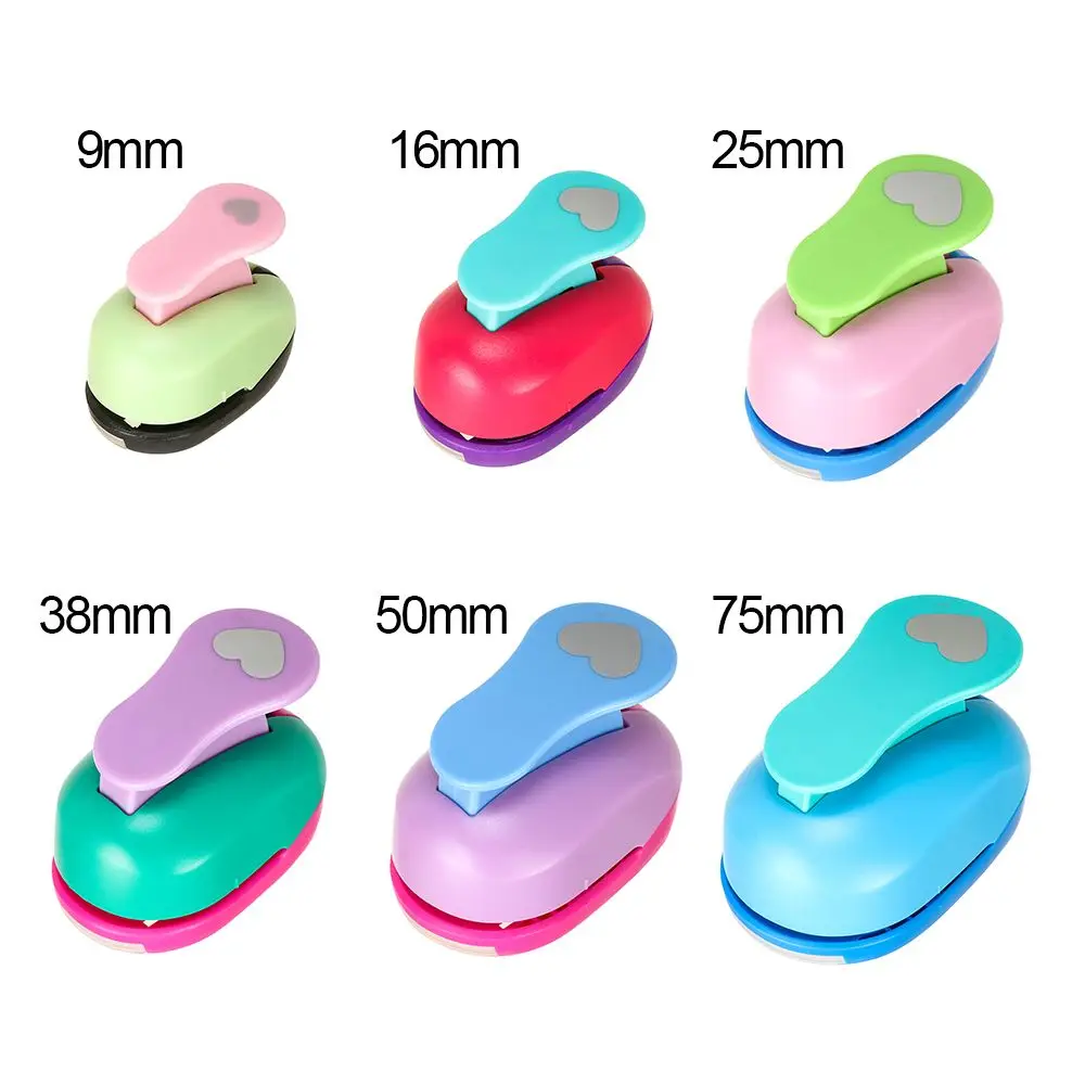 9-75mm Convenient DIY Scrapbooking Heart-shaped Hole Punch Embossing Paper Shaper Cutter Cards Making