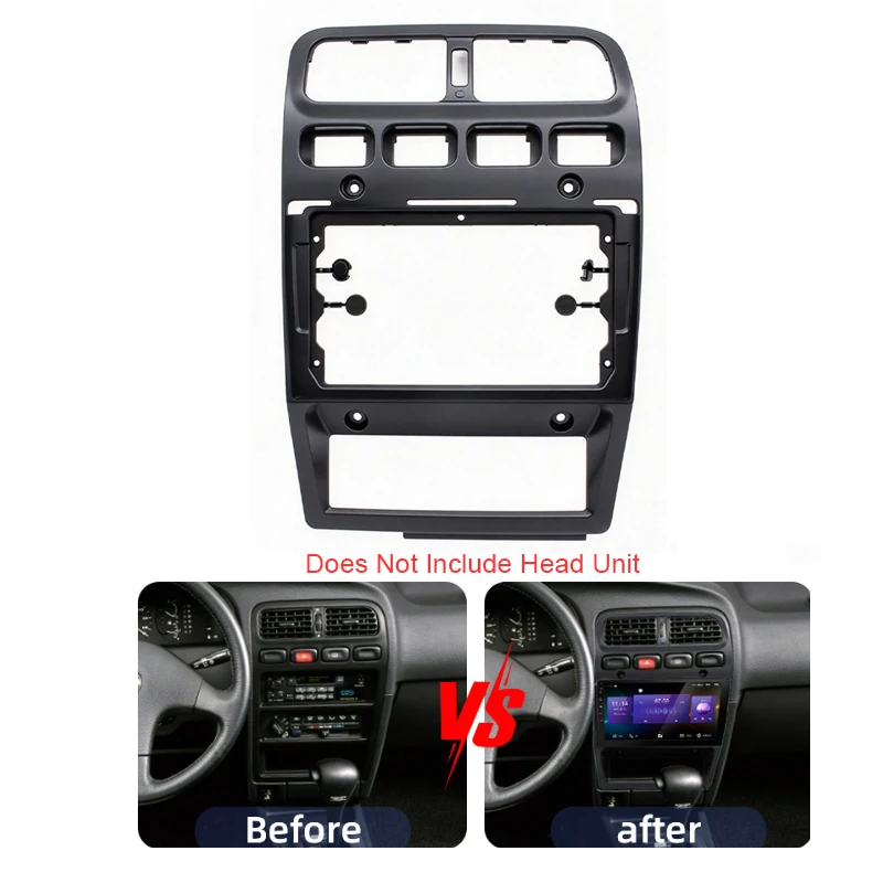 For Infiniti G20 Nissan Primera P10 Avenir W10 1990-1996 LHD 9 Inch Car Radio Fascia Frame Dashboard Installation Trim Panel
