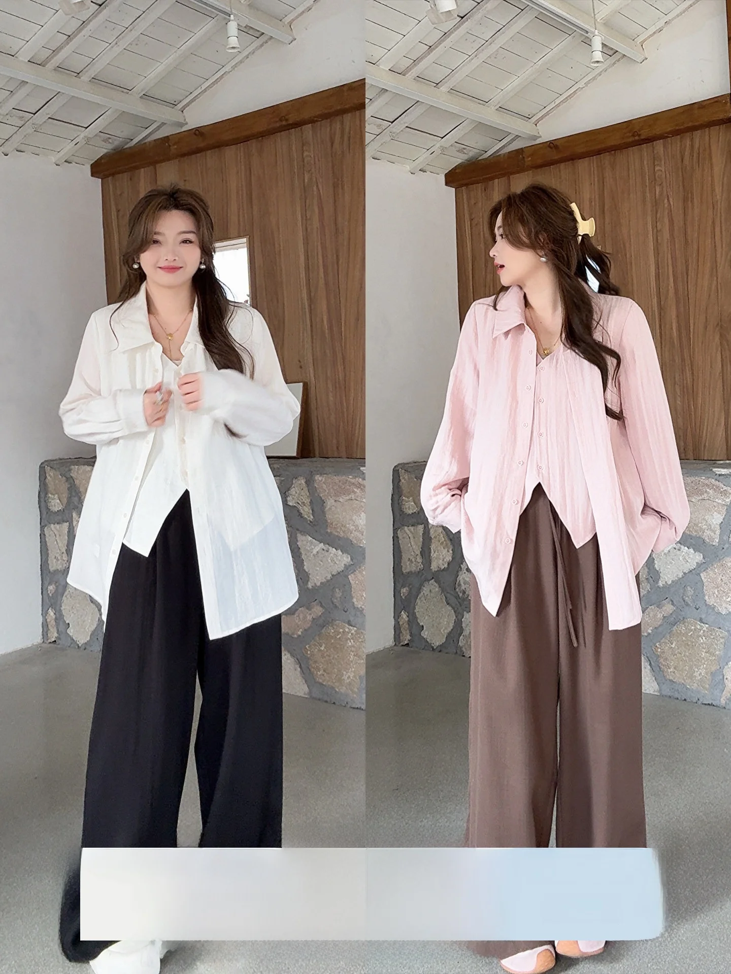 

Miss ng plus Size Women's irt Lazy Sle Spring New Lesel Fiber Blend Long Sve Single Button Closure Casual Ladies Top