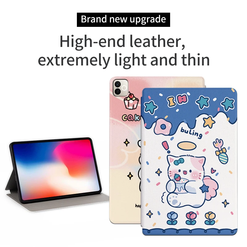

Противоударный чехол для планшета с милым мультяшным рисунком для Realme Pad 3 2026 11,61 дюйма, чехол-подставка