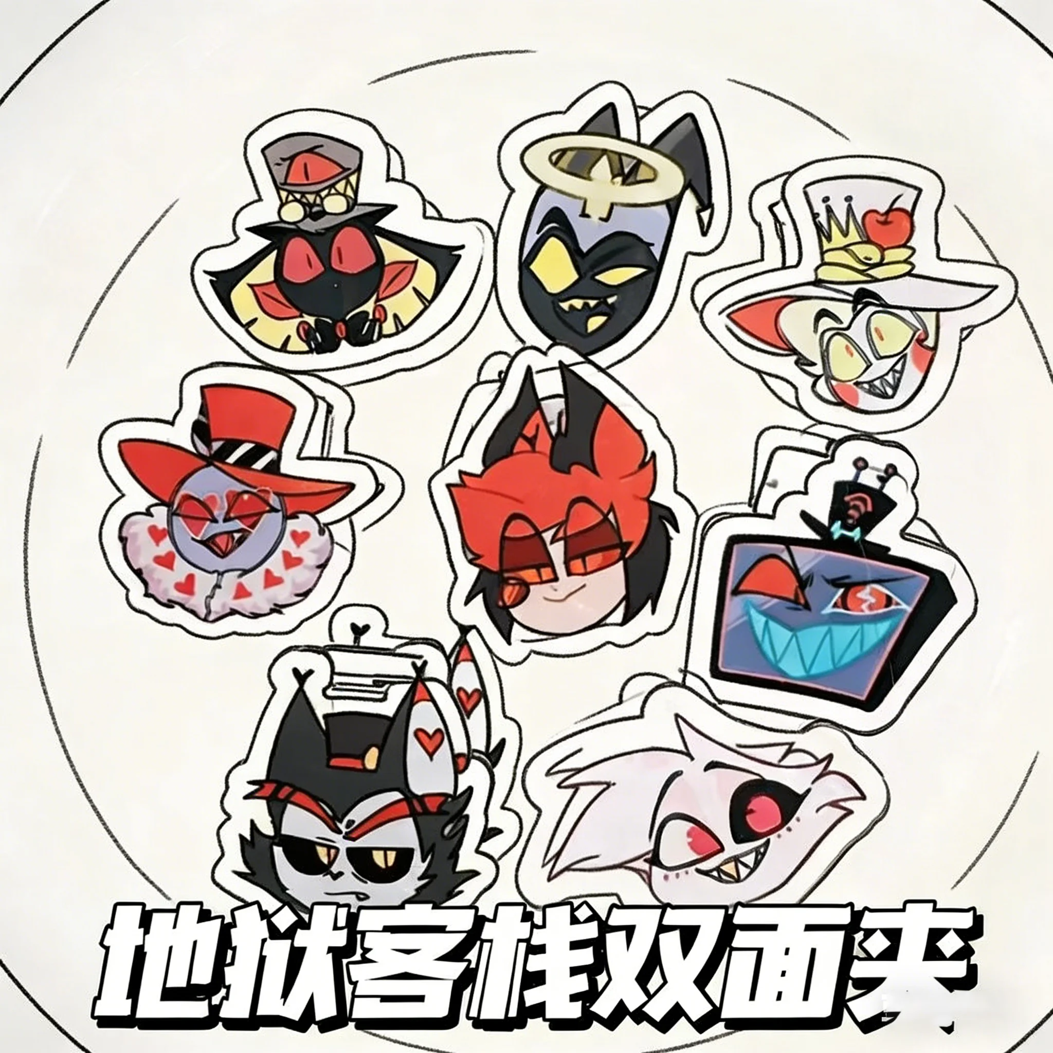 

Акриловые двусторонние зажимы для хранения с изображением персонажей аниме и мультфильмов, подарок для фанатов