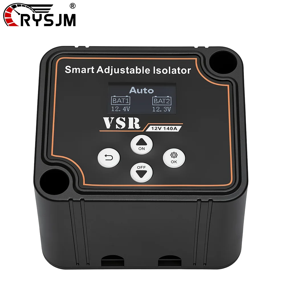 Smart Car Adjustable Isolator Dual Battery Isolator 12V140A Voltage Sensitive Split Charge Relay VSR Accessories VSR ​For Camper