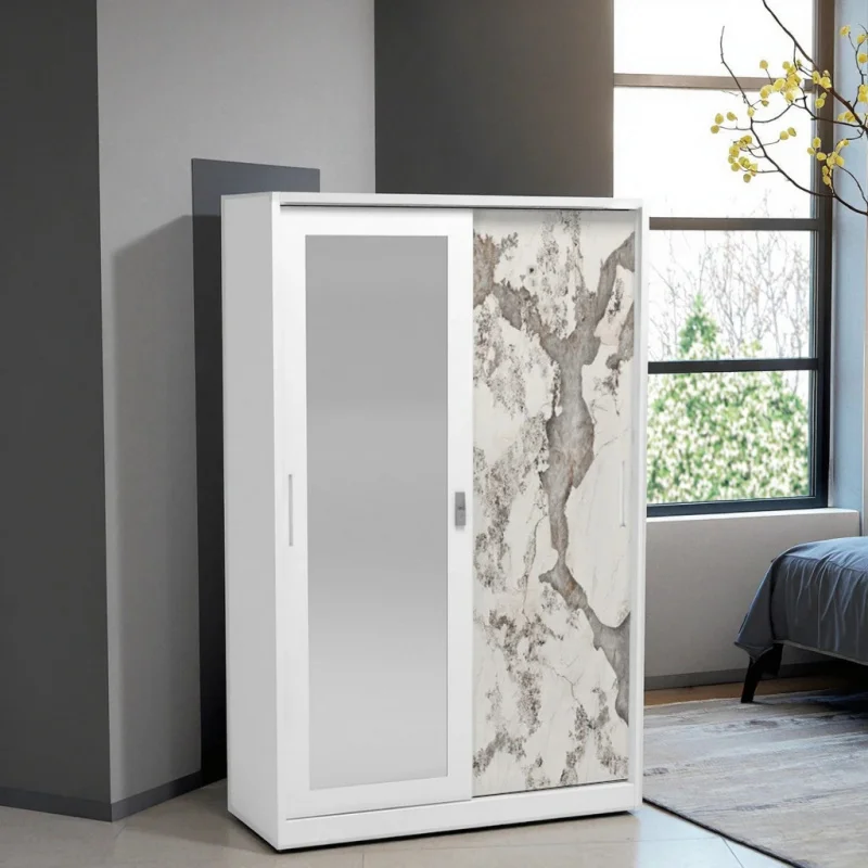custom.Modern Luxurious Steel Metal Sliding Door Wardrobe with Latest Designs Living Room Dining Workshop Hall Hospital Laun