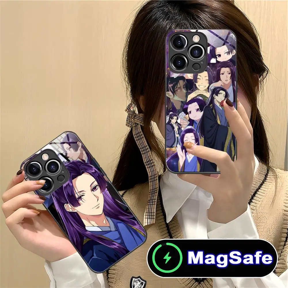 

Чехол для телефона «Дневники аптекаря» Jinshi для iPhone 16, 15, 14, 13, 12, 11 Pro Max Plus Mini MagSafe, роскошный чехол со стеклянным цветным принтом