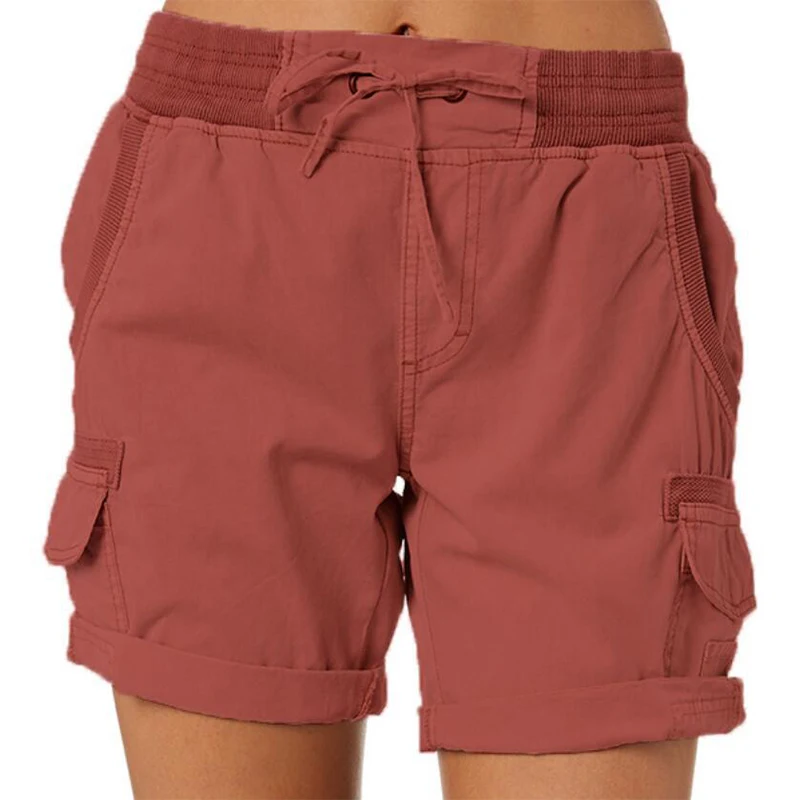 Dames Cargo Shorts Zomer Multi Pockets Snelle Droge Shorts Wandelen Reizen Golf Vissen Tactische Stretch Lichtgewicht Dames Shorts