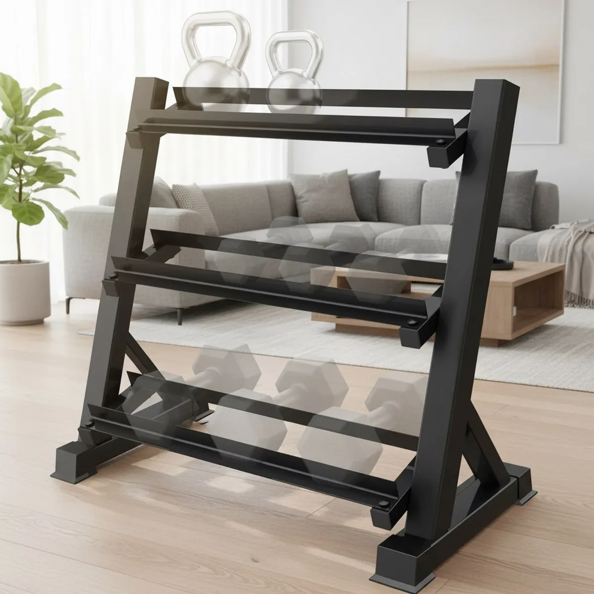 Aliexpress 3 Tier Dumbbell Kettlebell Storage Rack Home Gym Workout Equipment Organizer - Aliexpress Deal