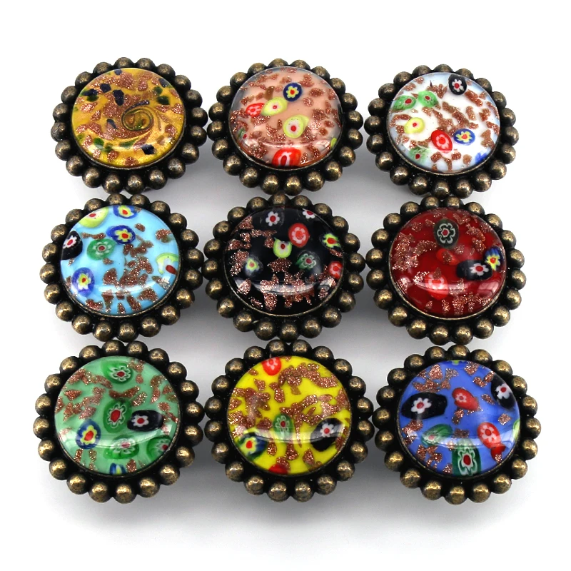 1PC Vintage Countryside Round Knob Handmade Drawer Handle Cabinet Pull for Bedroom Cupboard DIY Furniture Unique