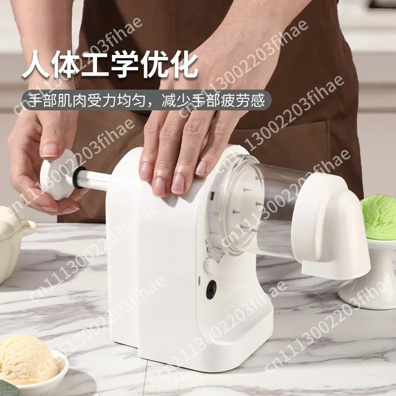 Portable wireless shaved ice crusher, household small-scale ice equipment, commercial stall milk tea shop smoothie machine