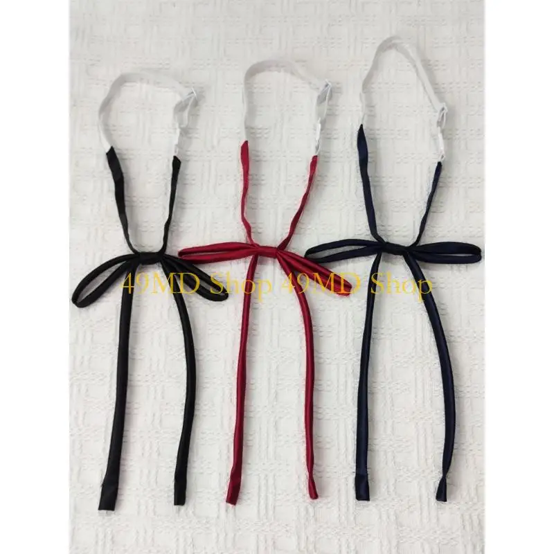 49MD Fashion Knot Bowknot Neckties for Taking Photo Teens Girls Uniform Necktie