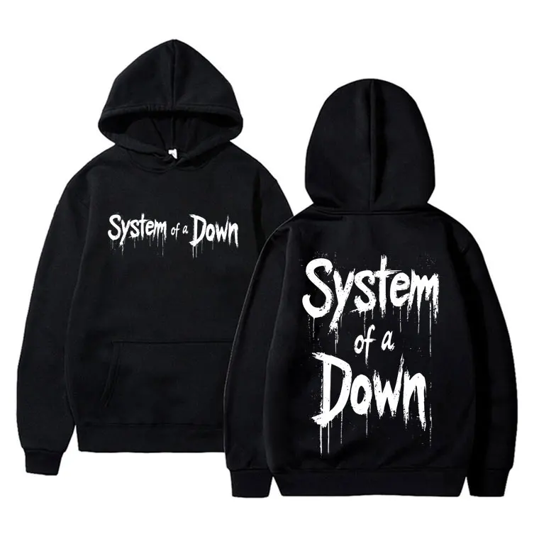 

Альтернативная металлическая рок-группа System of A Down с логотипом и графическим капюшоном для мужчин и женщин, модный популярный пуловер, мужские повседневные винтажные толстовки