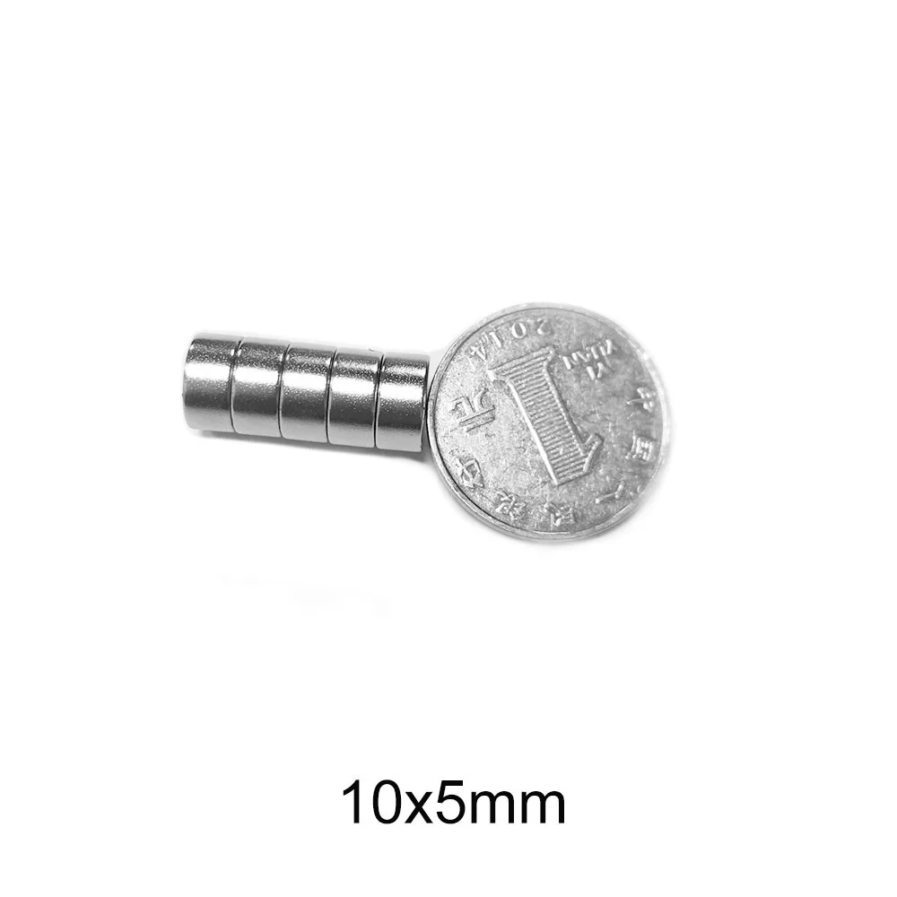 10x5 mm Powerful Neodymium Magnet Strong 10mmx5mm Round Search Magnet 10x5mm Permanent Magnet Disc 10*5