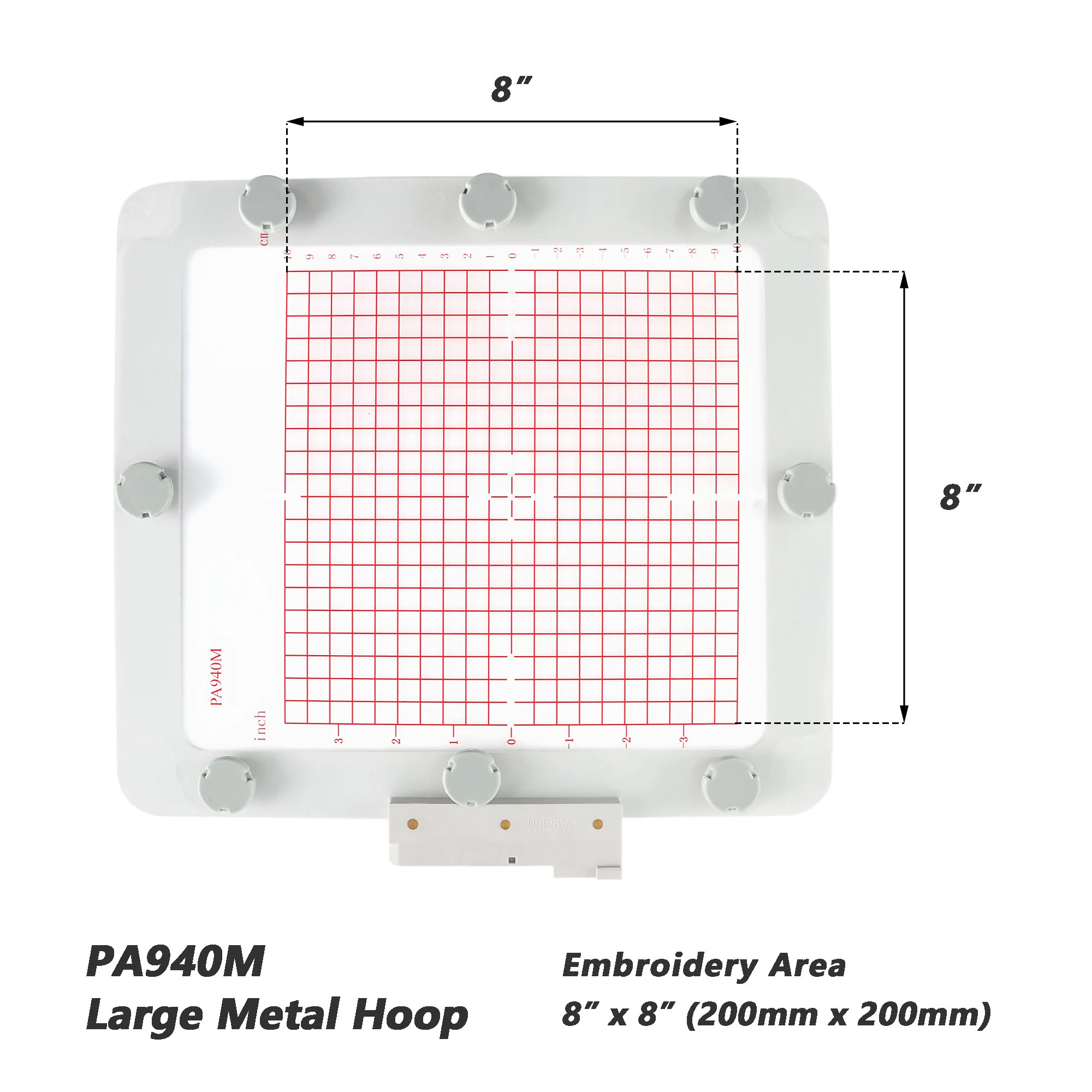 Magnetic Hoops for Husqvarna Viking Designer Diamond Deluxe Royale, Ruby Deluxe, Topaz 50 30 20, PA940M Embroidery Frames.M