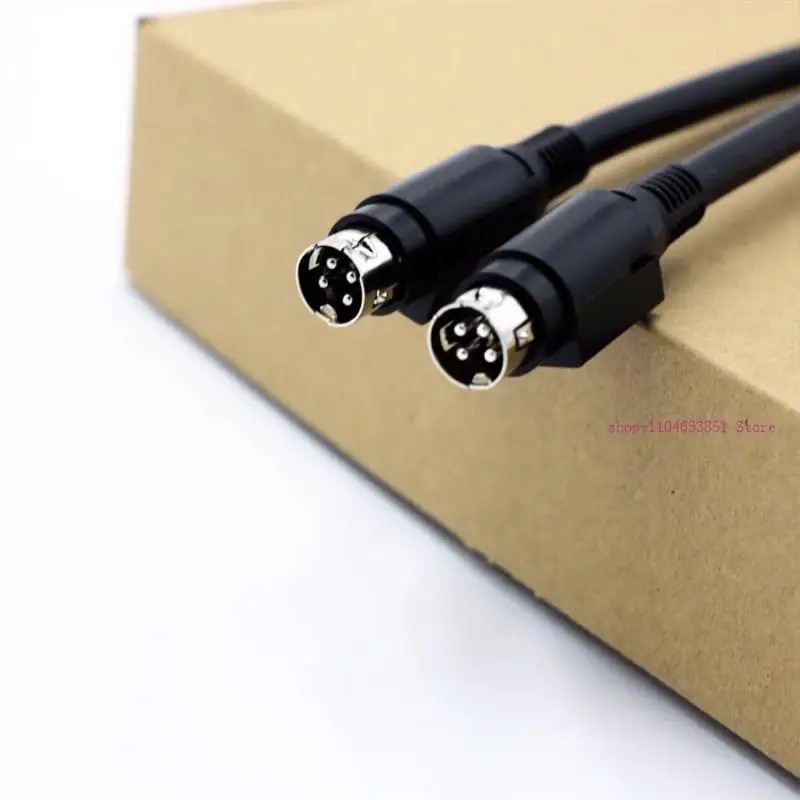 4Pin DIN Male to Male Adapters Extension Cable for R1700BTR1600TIII Speaker Solid Connection Cord Din 4pin Male Wire 0XLA view 4