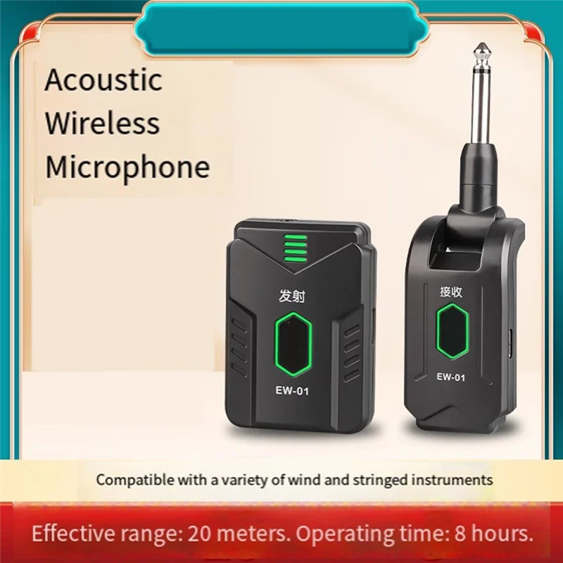2.4G Wireless Earphone Monitor System JW-07 In Ear Low Latency Transmitter Receiver With 12 Channel Bank Support-TCES
