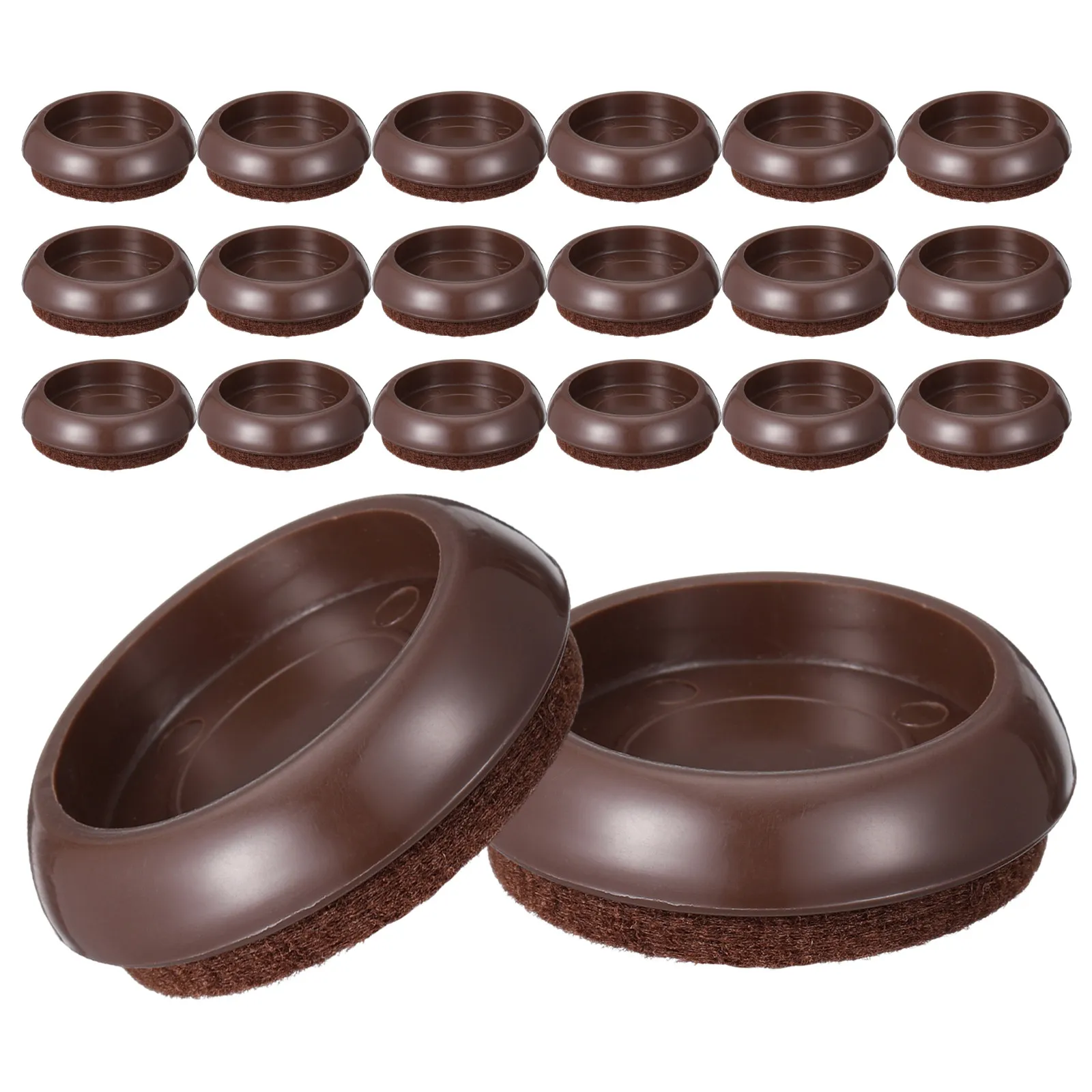 1Set Round Furniture Caster Cups Sofa Feet Carpet Protector Felt Pads for Bed Frame Couch Table Anti Slip Round Caster Cups