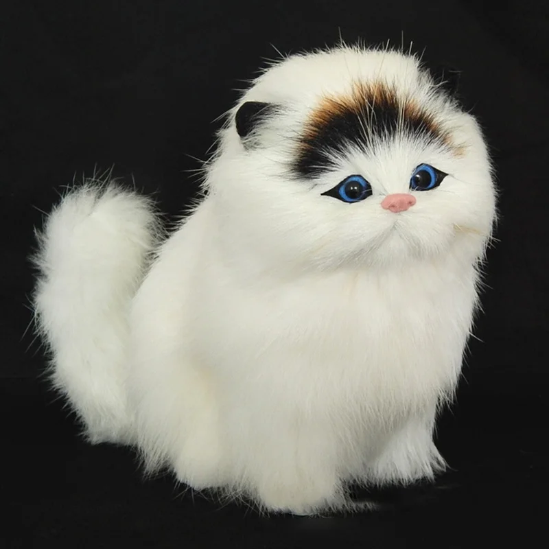 

Real Sheep Hair Simulation Cat Plush Toy Electronic Pet Doll With Meow Sound Children S Cute Pet Toy