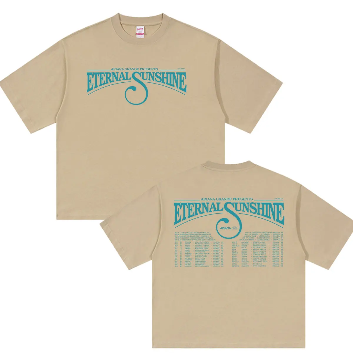 Sängerin Ariana Grande Eternal Sunshine Tour 2026 Bedruckte T-Shirts für Männer und Frauen Retro Oversized Baumwoll-T-Shirt Kleidung Mode T-Shirt – Detail 6