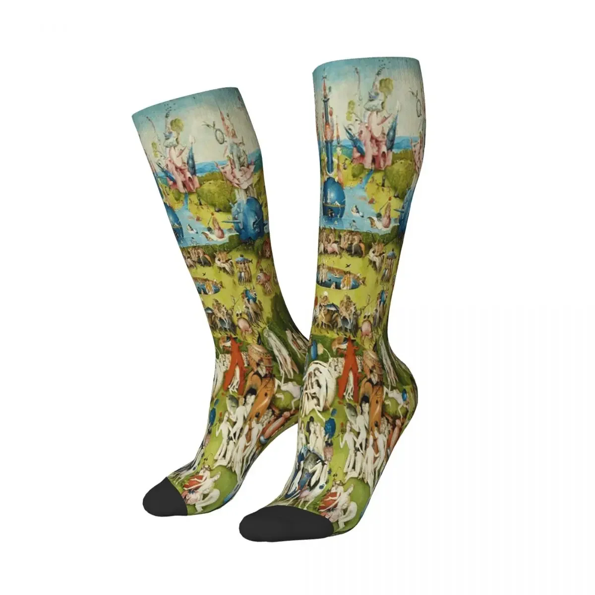 Hieronymus Bosch - Garden Of Earthly Delights Poster Socks Harajuku High Quality Stockings All Season Long Socks Christmas Gifts