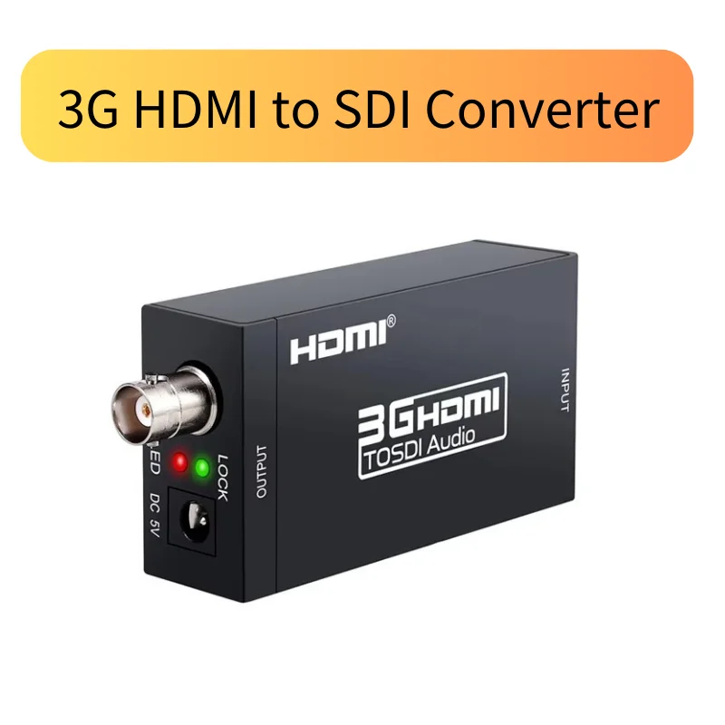 3G HDMI to SDI Converter Audio HD-SDI Adapter BNC 1080P DAC Converter for Monitor HDTV 