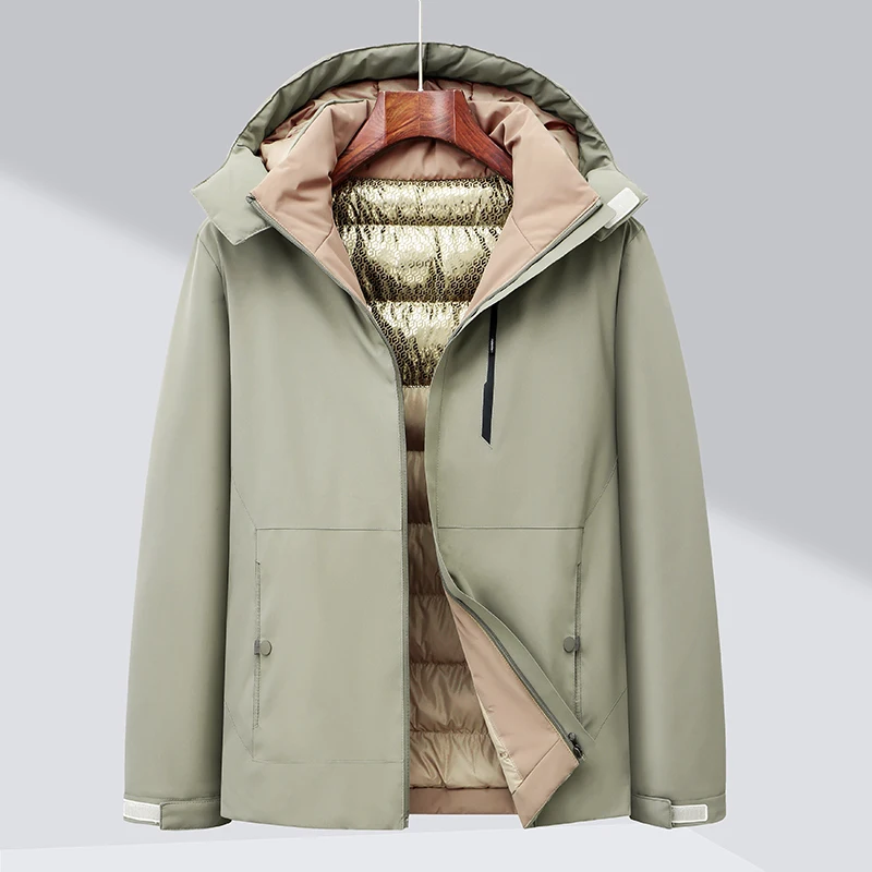 Giacca invernale da uomo giacche in pile addensate giacca a vento da uomo parka cappotti felpe con cappuccio staccabili abbigliamento maschile imbottito in cotone taglia L-8XL