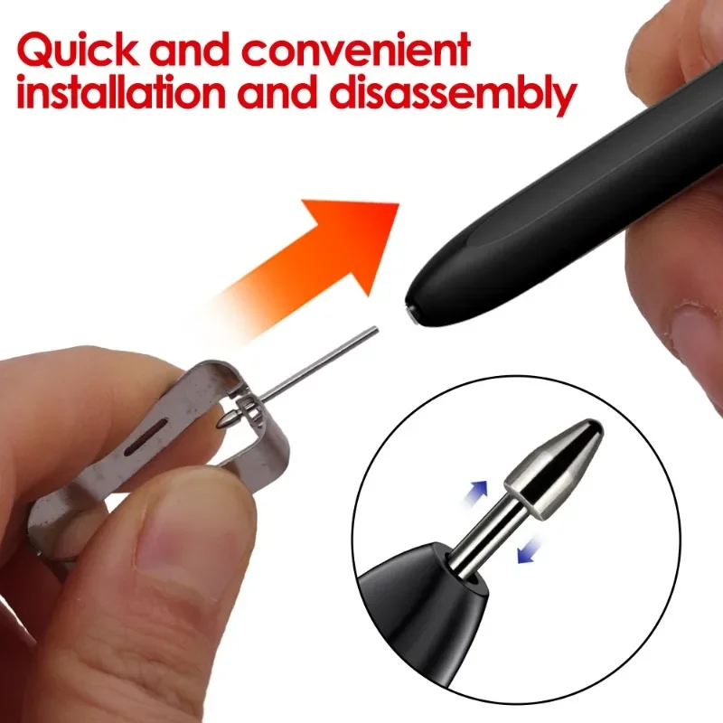 For Samsung Galaxy Tab S6 S7 S8 S9 S23 S24 Note20 Note10 Titanium Alloy Stylus Tip Replacement Tablet Pencil Nib with Tweezer