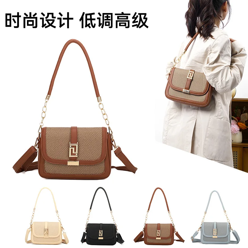 

Осенняя новая корейская женская седельная сумка, высококачественная сумка-мессенджер под мышками, ретро-модель на плечо, универсальный модный стиль