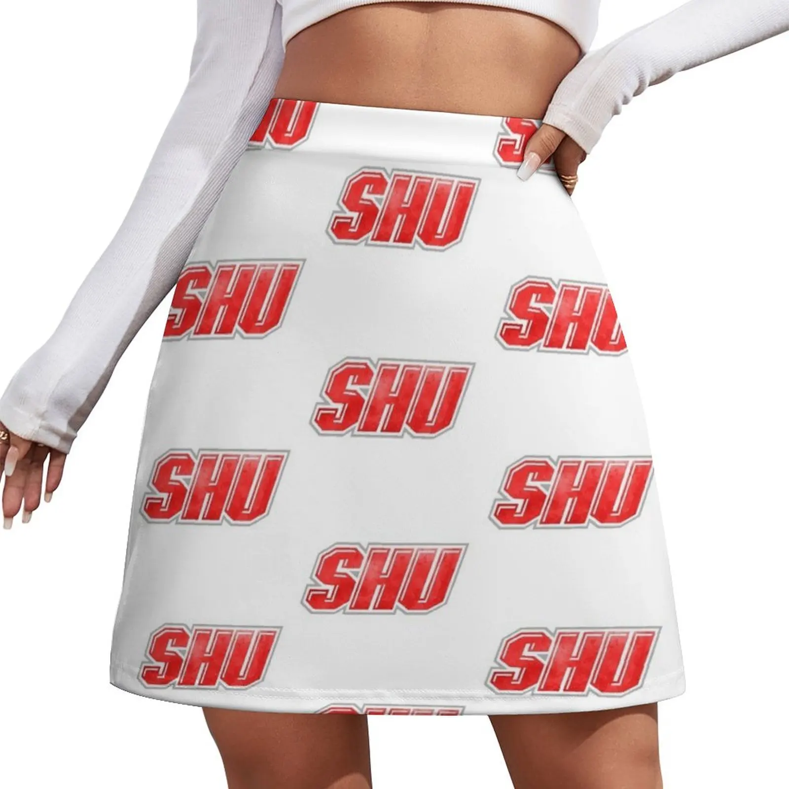 Sacred Heart University Watercolor Sticker Mini Skirt night club outfits women's stylish skirts
